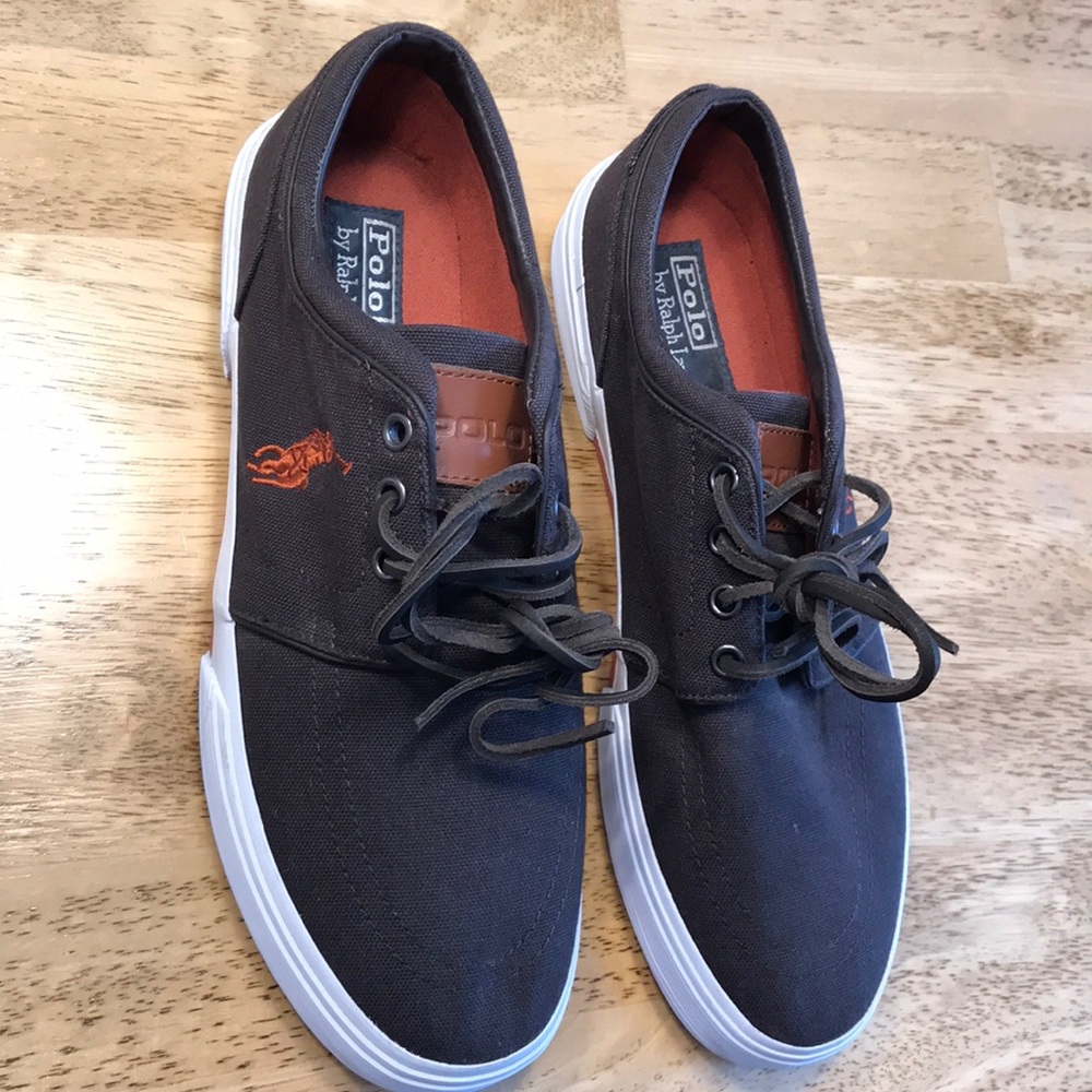 New Polo Ralph Lauren Faxon canvas sneakers